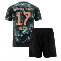 Echipament fotbal Bayern Munich Michael Olise #17 Tricou Deplasare 2024-25 pentru copii maneca scurta (+ Pantaloni scurti)